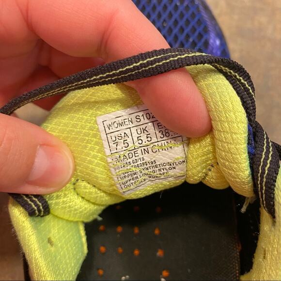 Saucony Ride 7 Running Shoes Women's Size 7.5 Blues & Yellow Multicolor - Picture 2 of 9